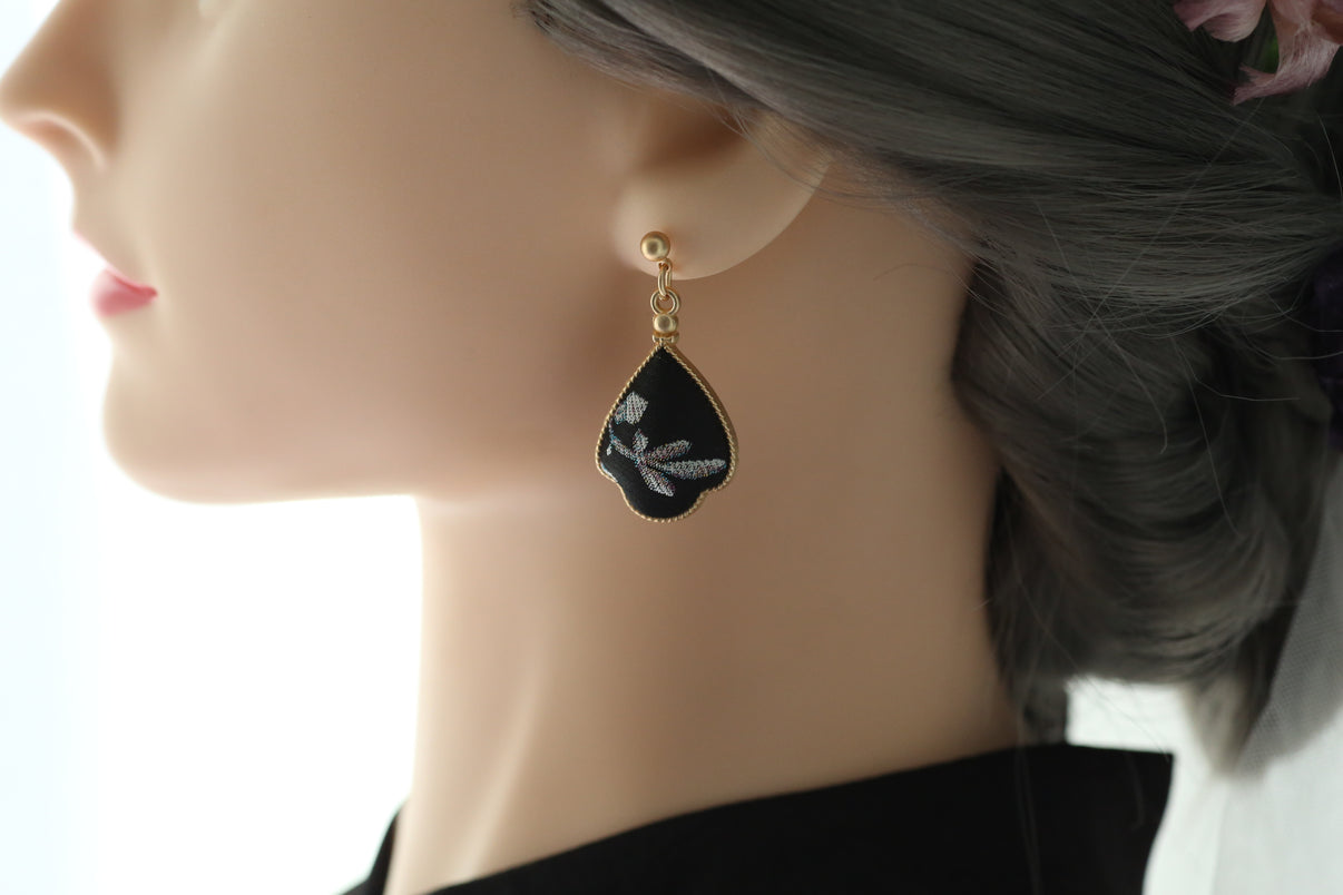 Handmade Ink Wash Drop Earrings