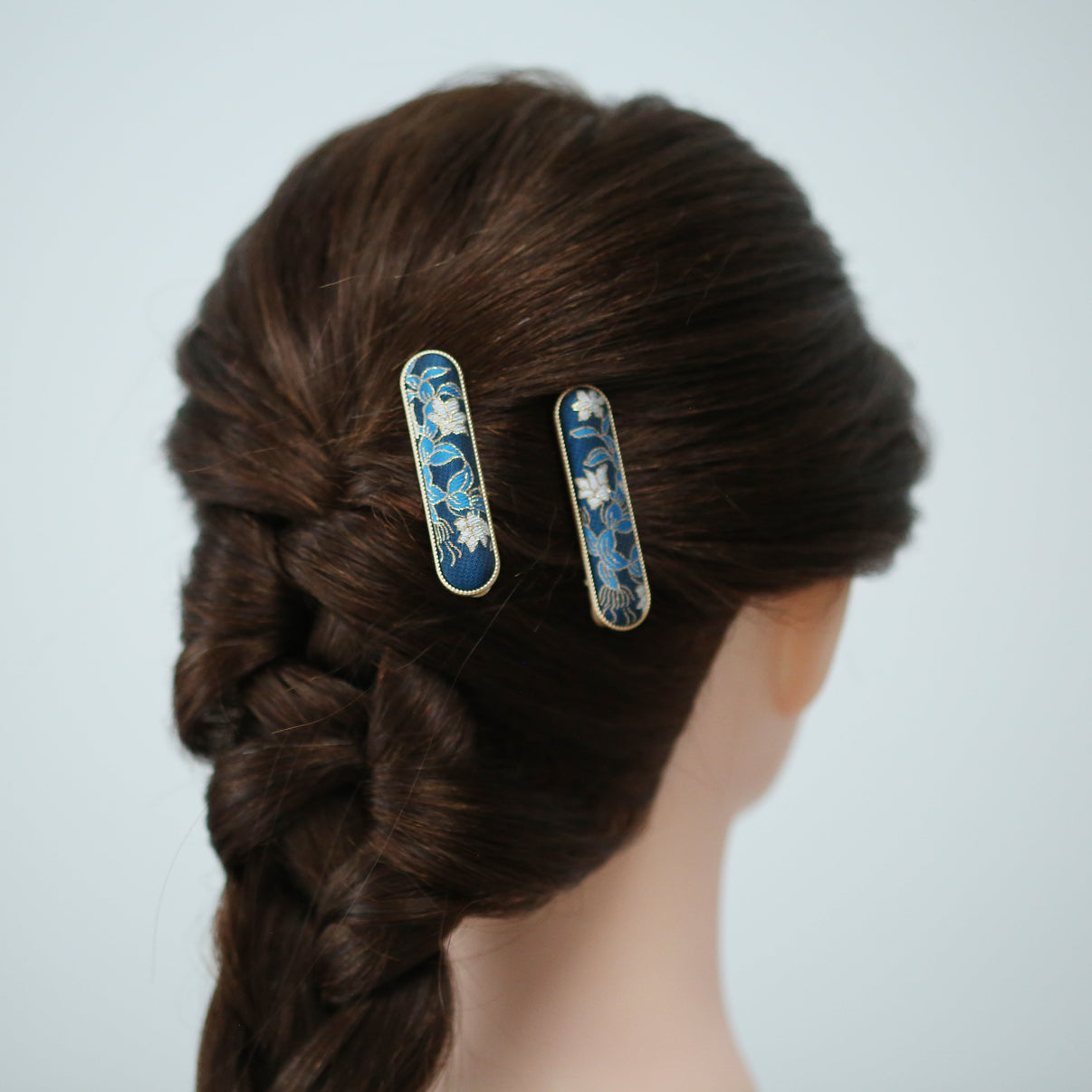 Handmade Song Brocade Hairpins for short hair
