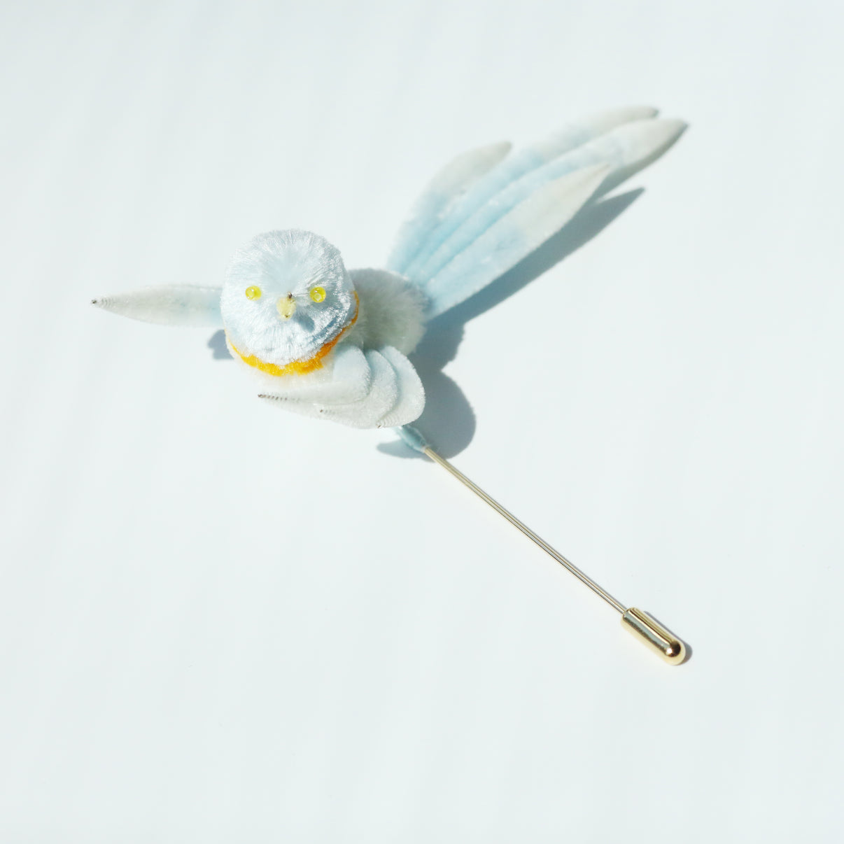 Handmade Ronghua Silk Floral Pin for Jacket Suit and Shawl 