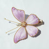 Handmade statement purple butterfly hair clip